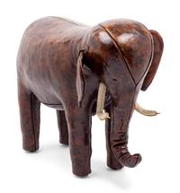 An Omersa and Company Leather Elephant Footstool