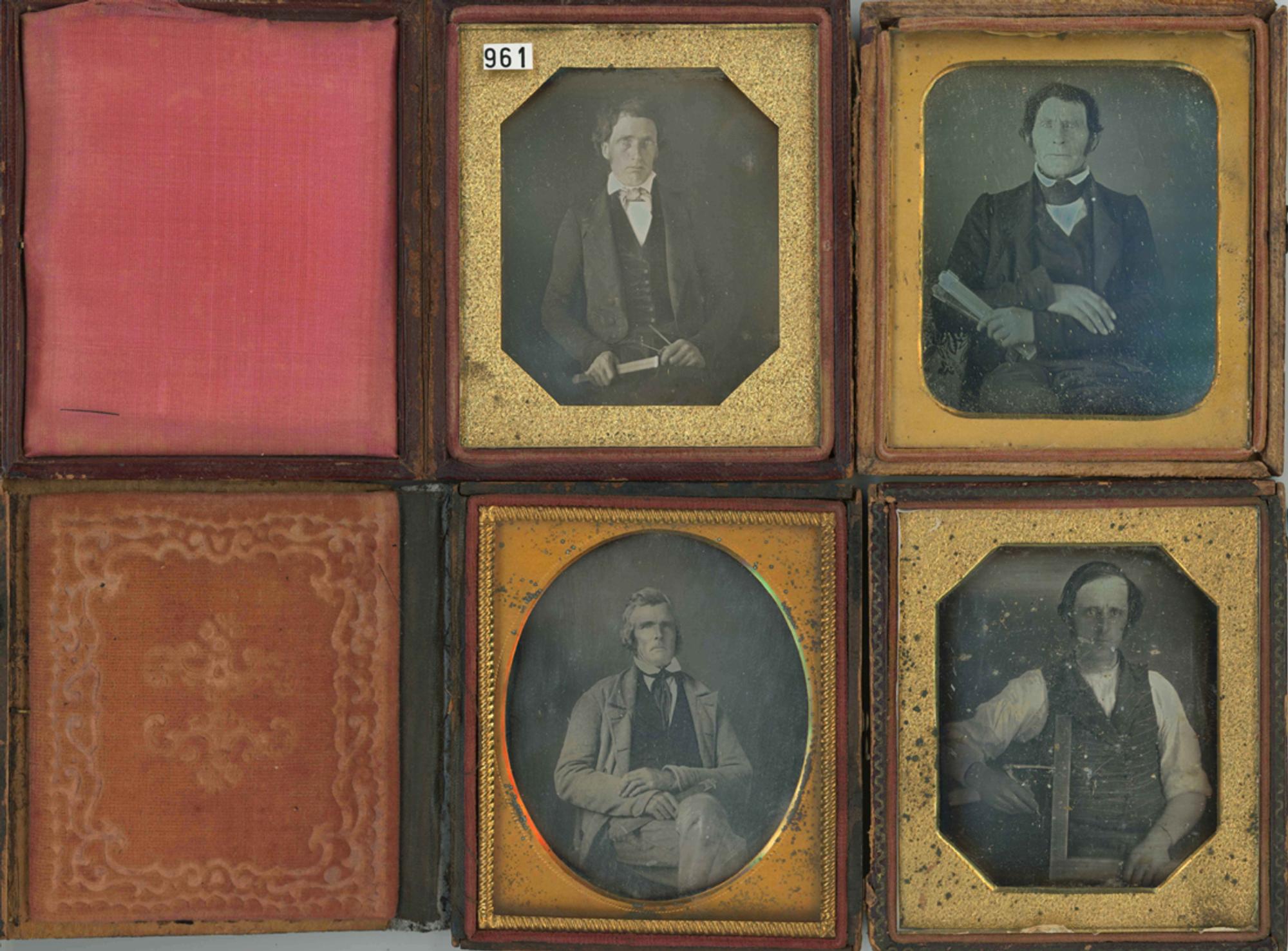 [Daguerreotypes] Four Draftsmen Occupational Images