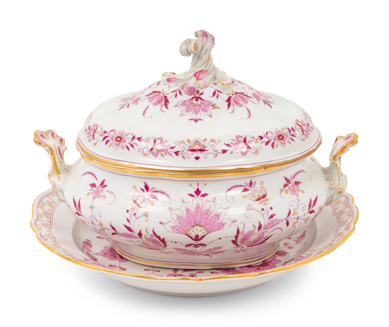 A Meissen Porcelain Tureen and Platter