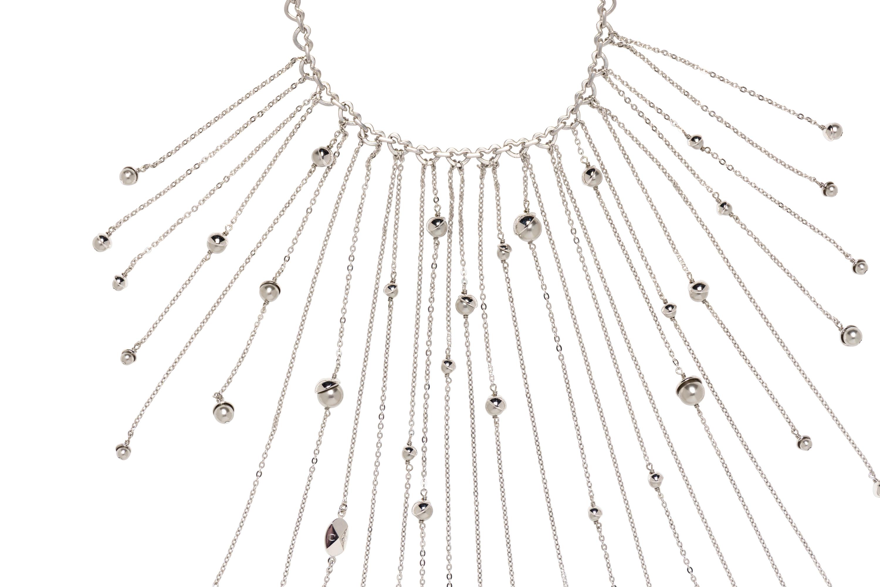 Christian Dior, Chain Fringe Bib Necklace