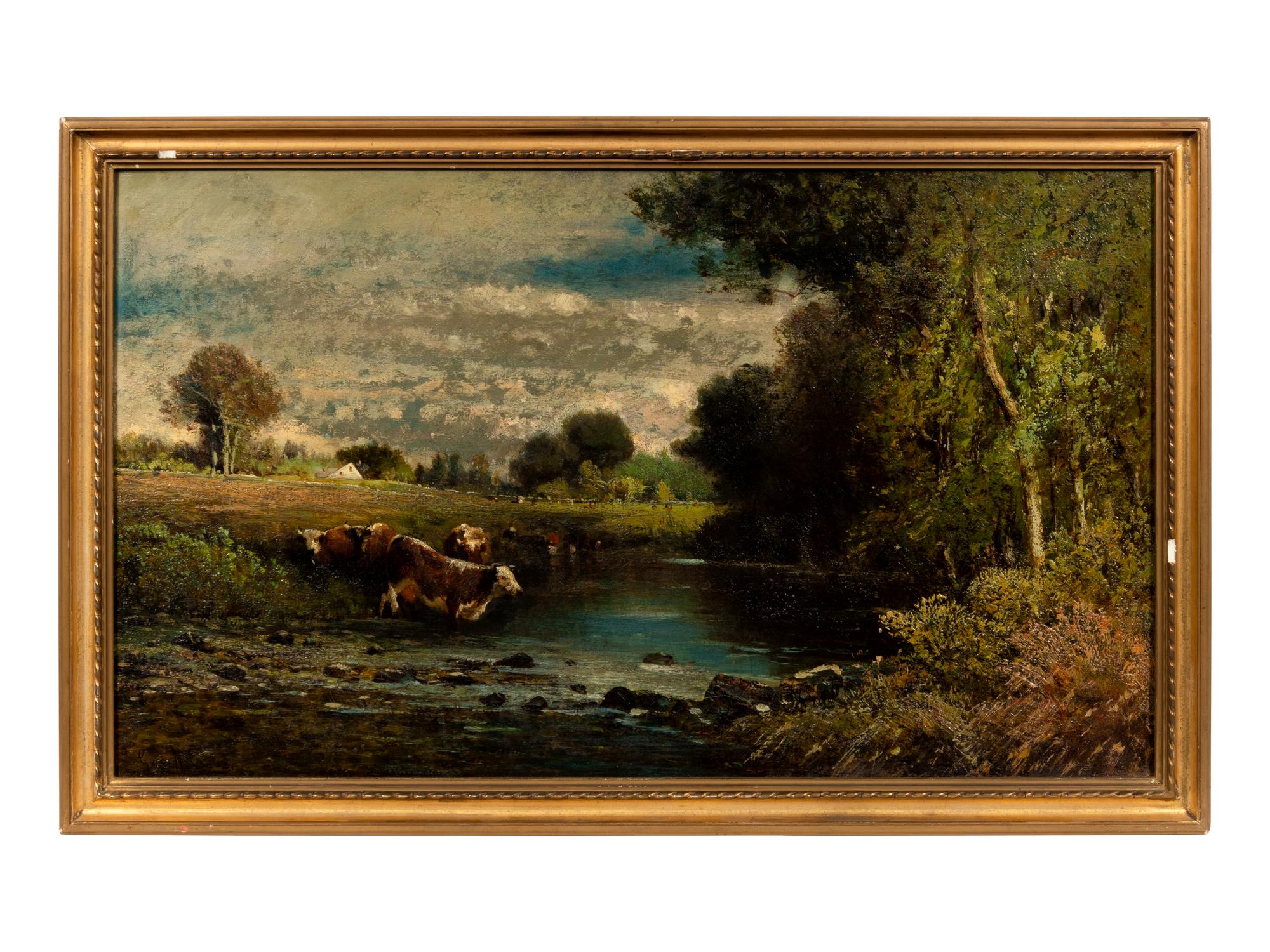 Landscape with Cows in a Stream