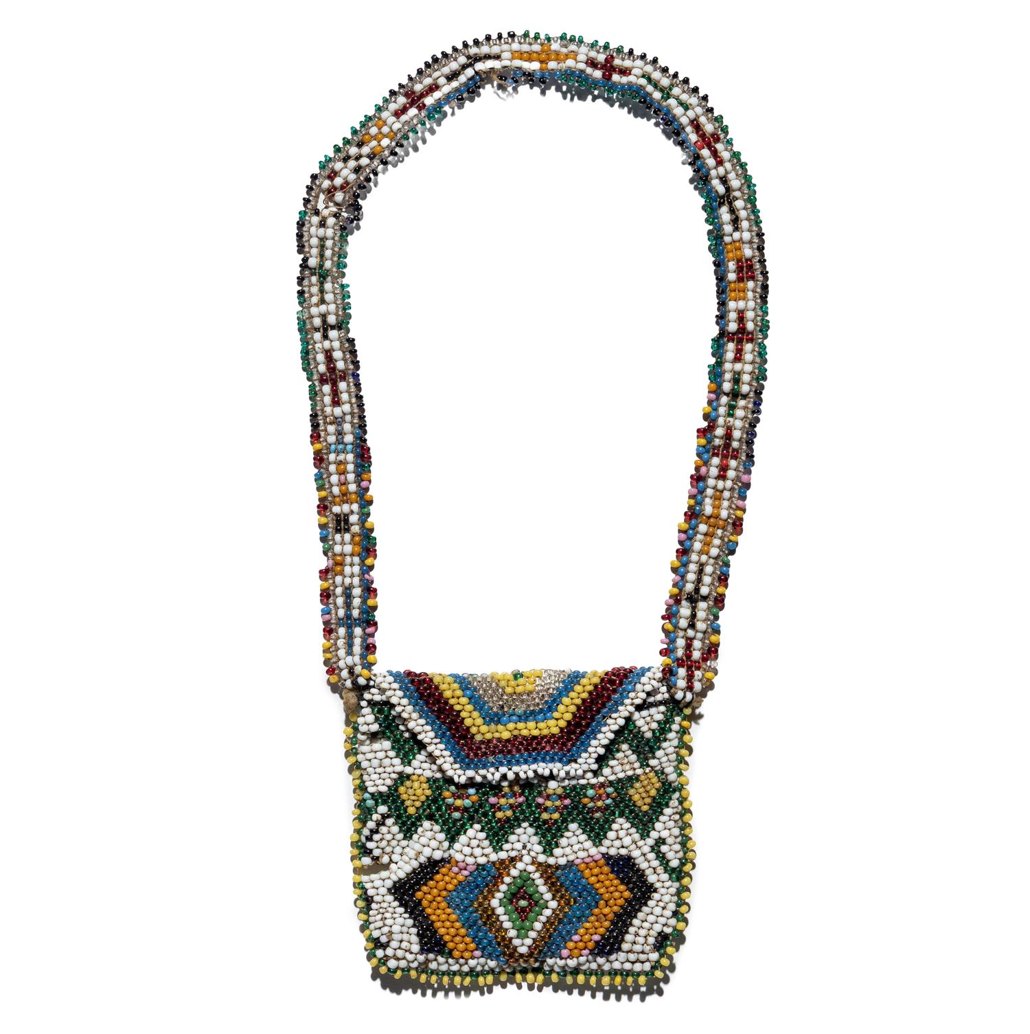 Kickapoo and Meskwaki Loom Beaded Charm Bags