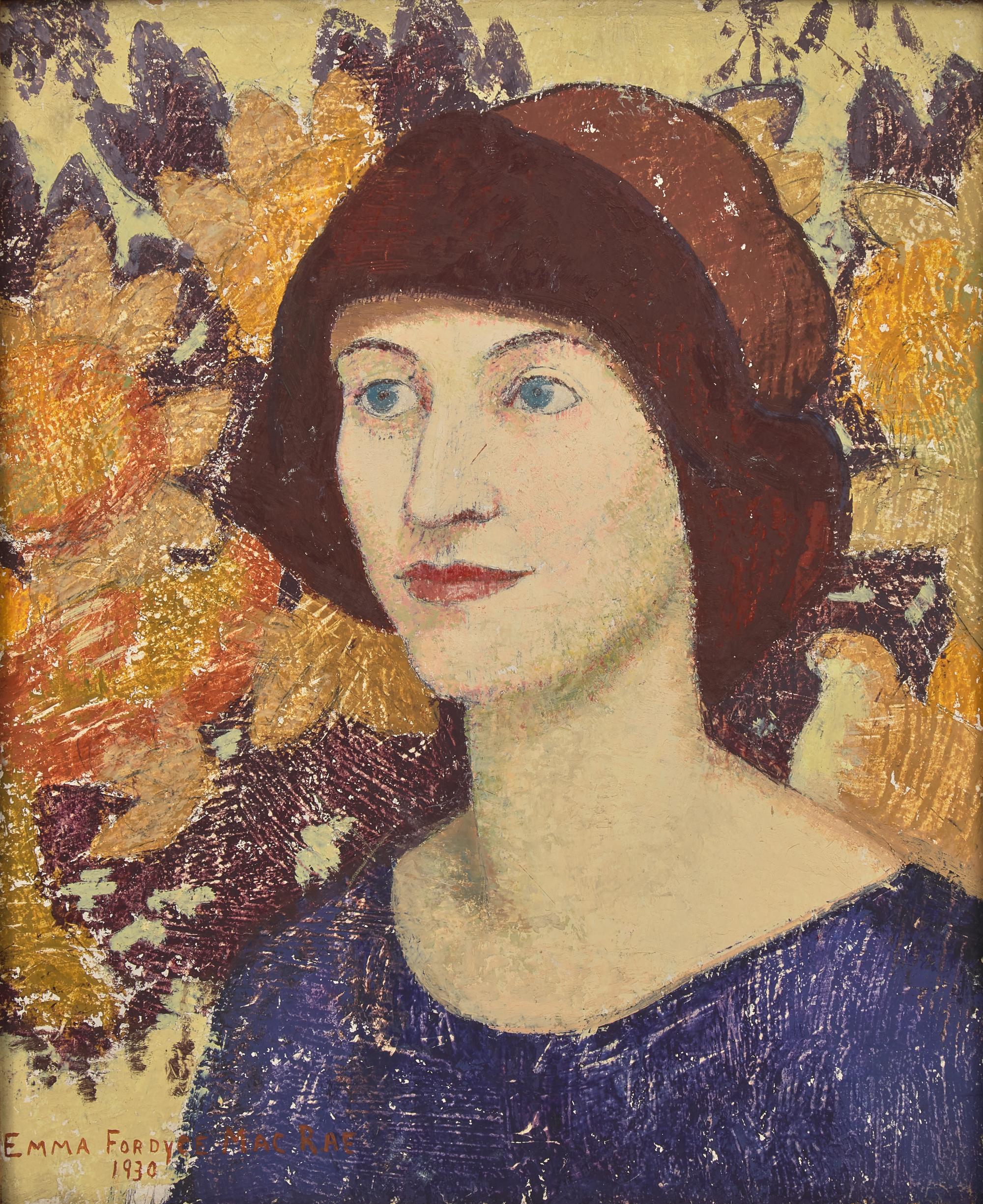 Emma Fordyce MacRae (American, 1887–1974) — The Brown Hat , 1930