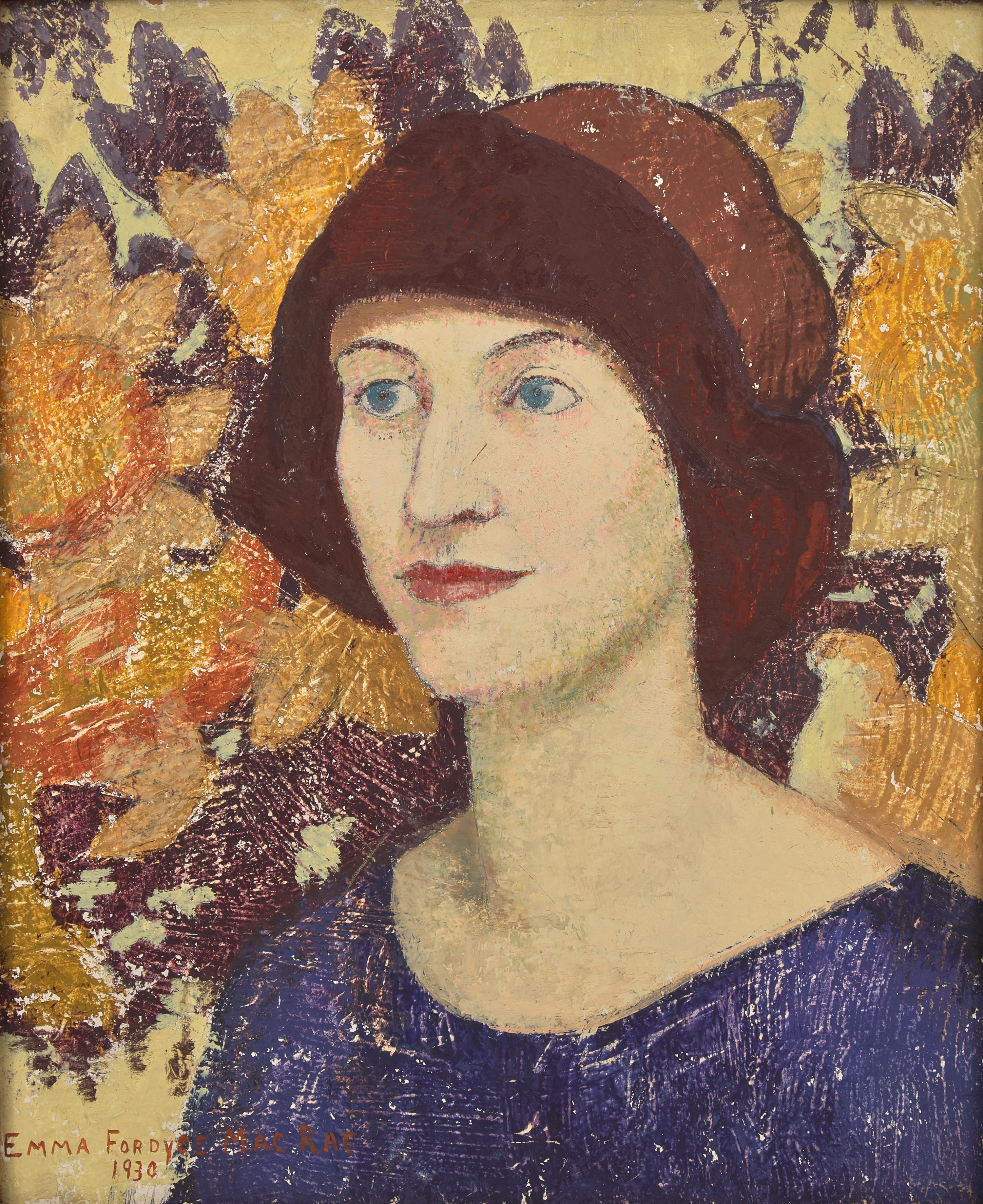 Emma Fordyce MacRae (American, 1887–1974) — The Brown Hat , 1930