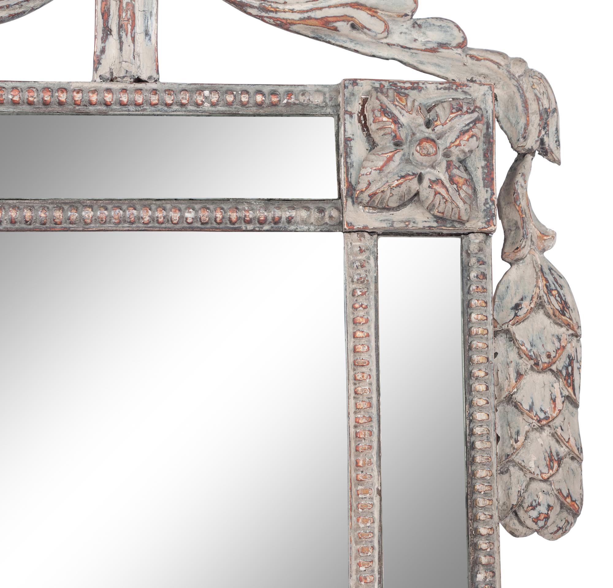 A Pair of Regency Painted Girandole Mirrors