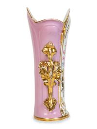 Two Continental Painted and Gilded Porcelain Vases