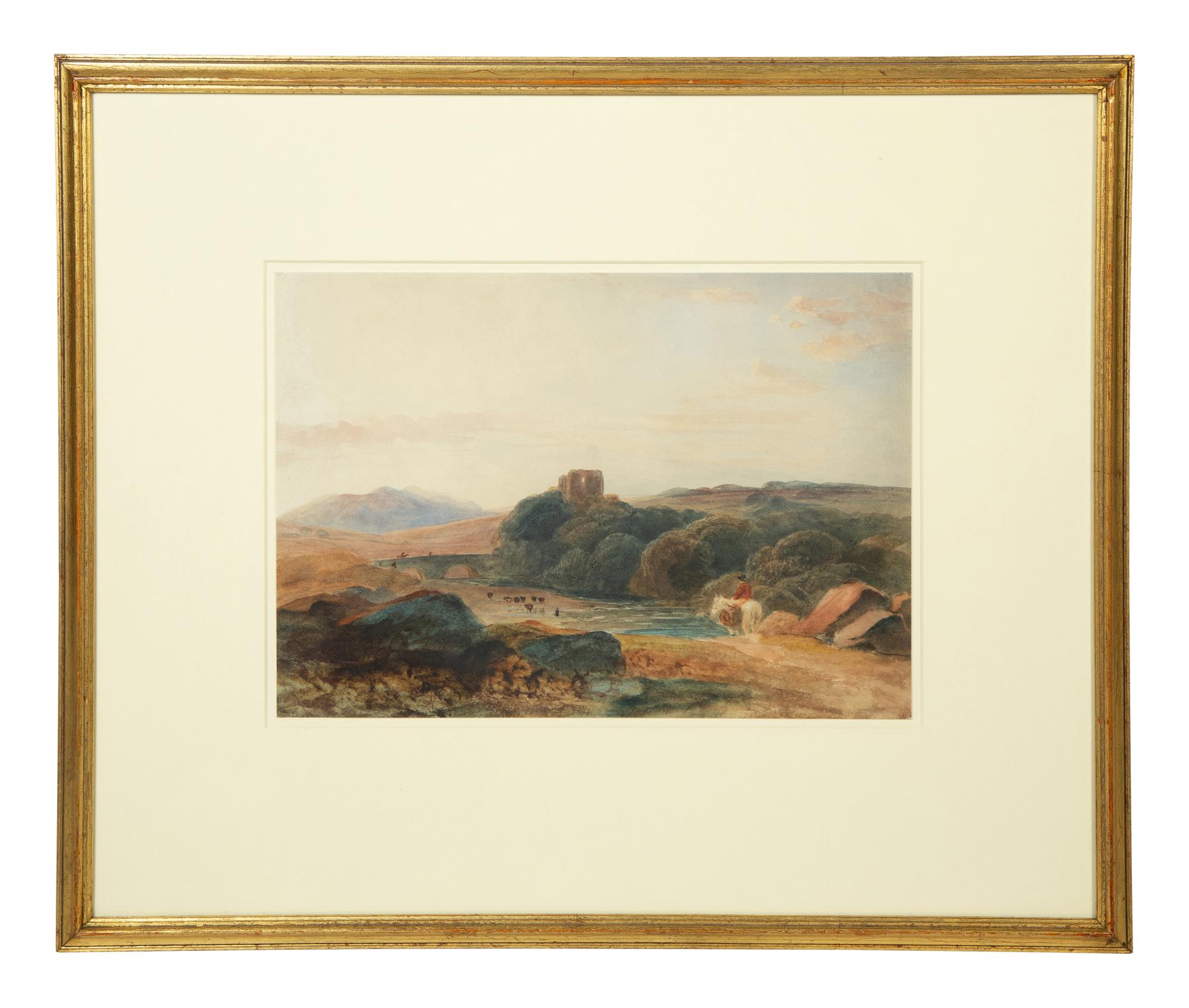 Drover and Cattle in a Landscape with Castle