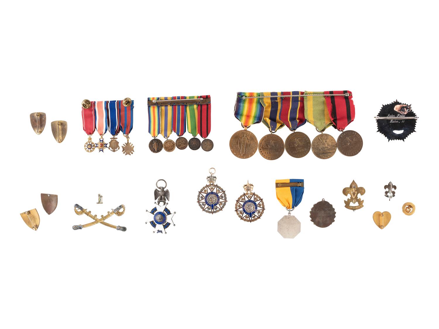 [MILITARIA]. Military archive of John Pope Baker and family, featuring Civil War era commission documents, medals, and more.