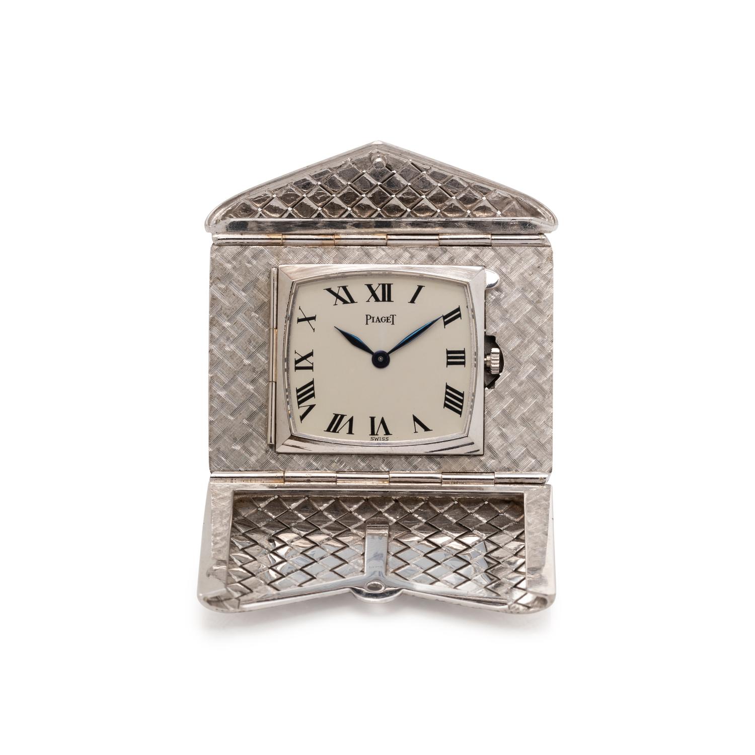 PIAGET, VINTAGE, REF. 9513 18K WHITE GOLD ENVELOPE FORM WATCH
