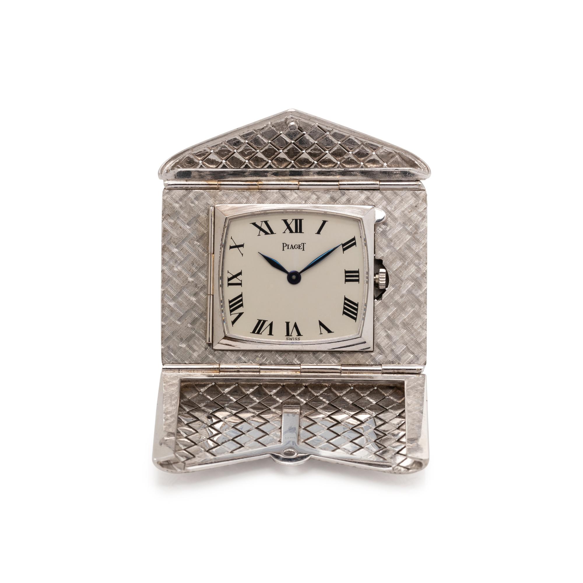PIAGET, VINTAGE, REF. 9513 18K WHITE GOLD ENVELOPE FORM WATCH