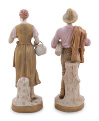 A Pair of Royal Dux Porcelain Figures