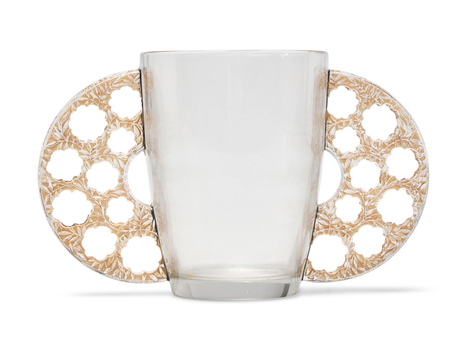 A Molded Glass Caudebec Vase