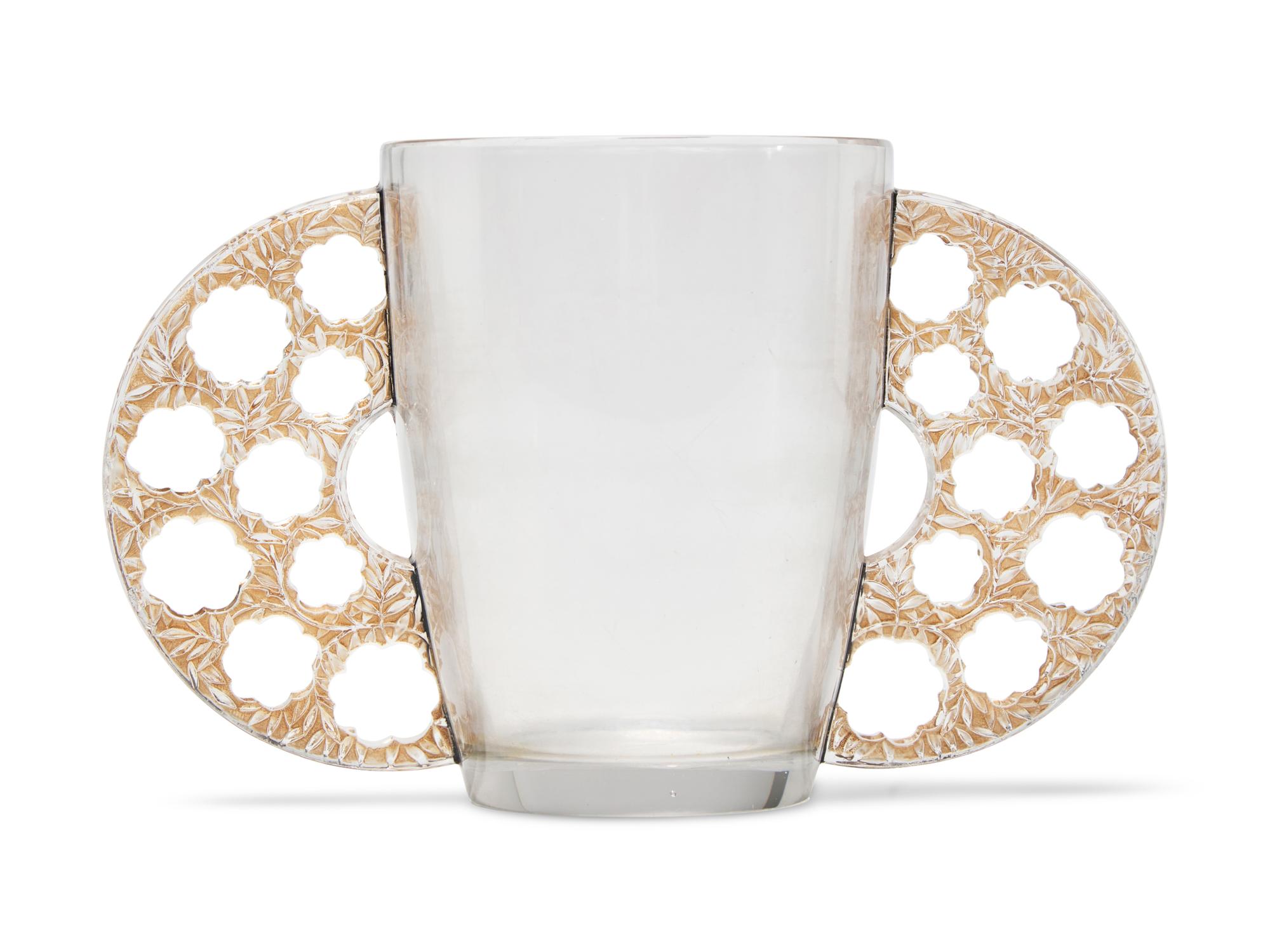A Molded Glass Caudebec Vase