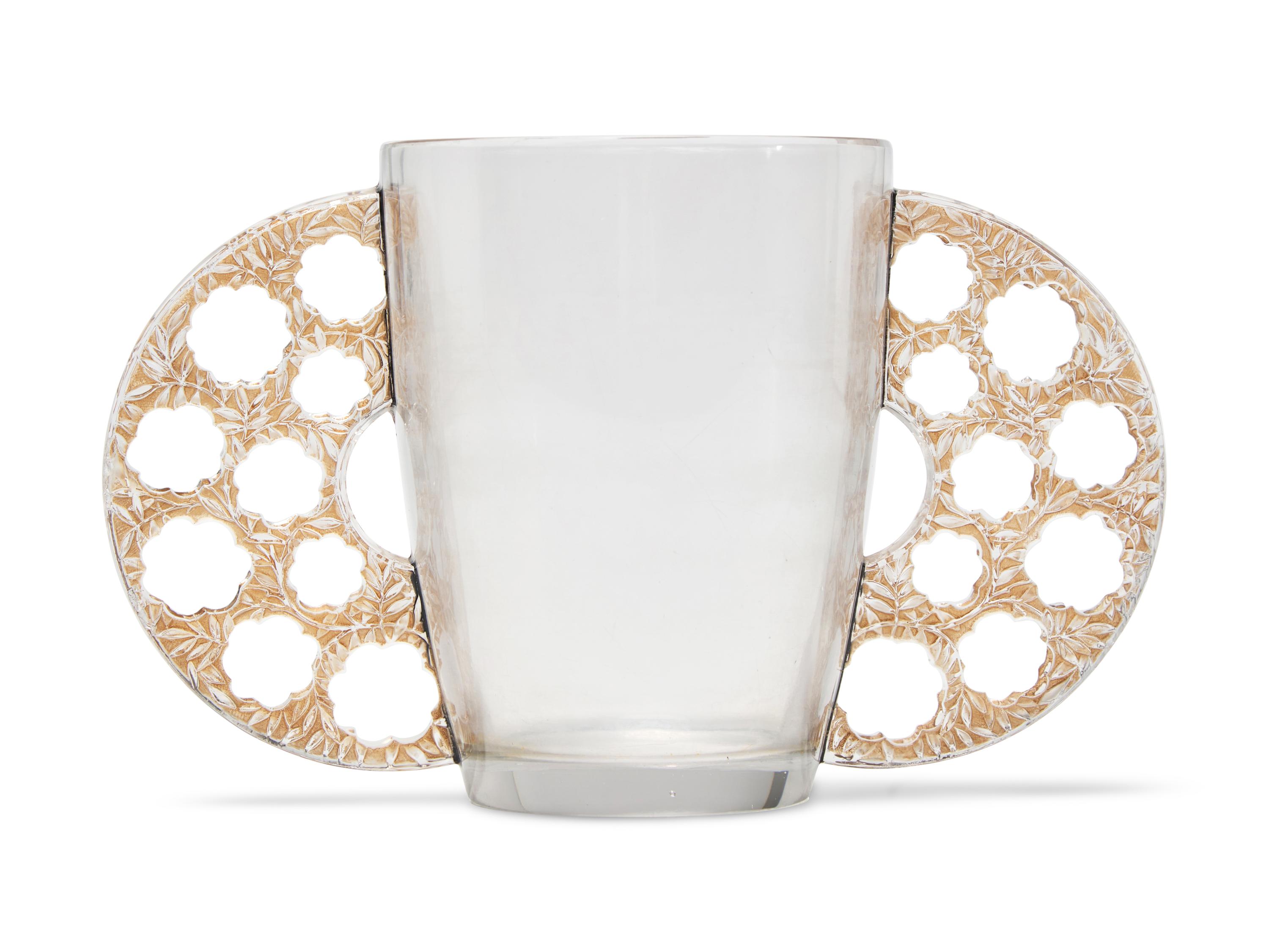 A Molded Glass Caudebec Vase