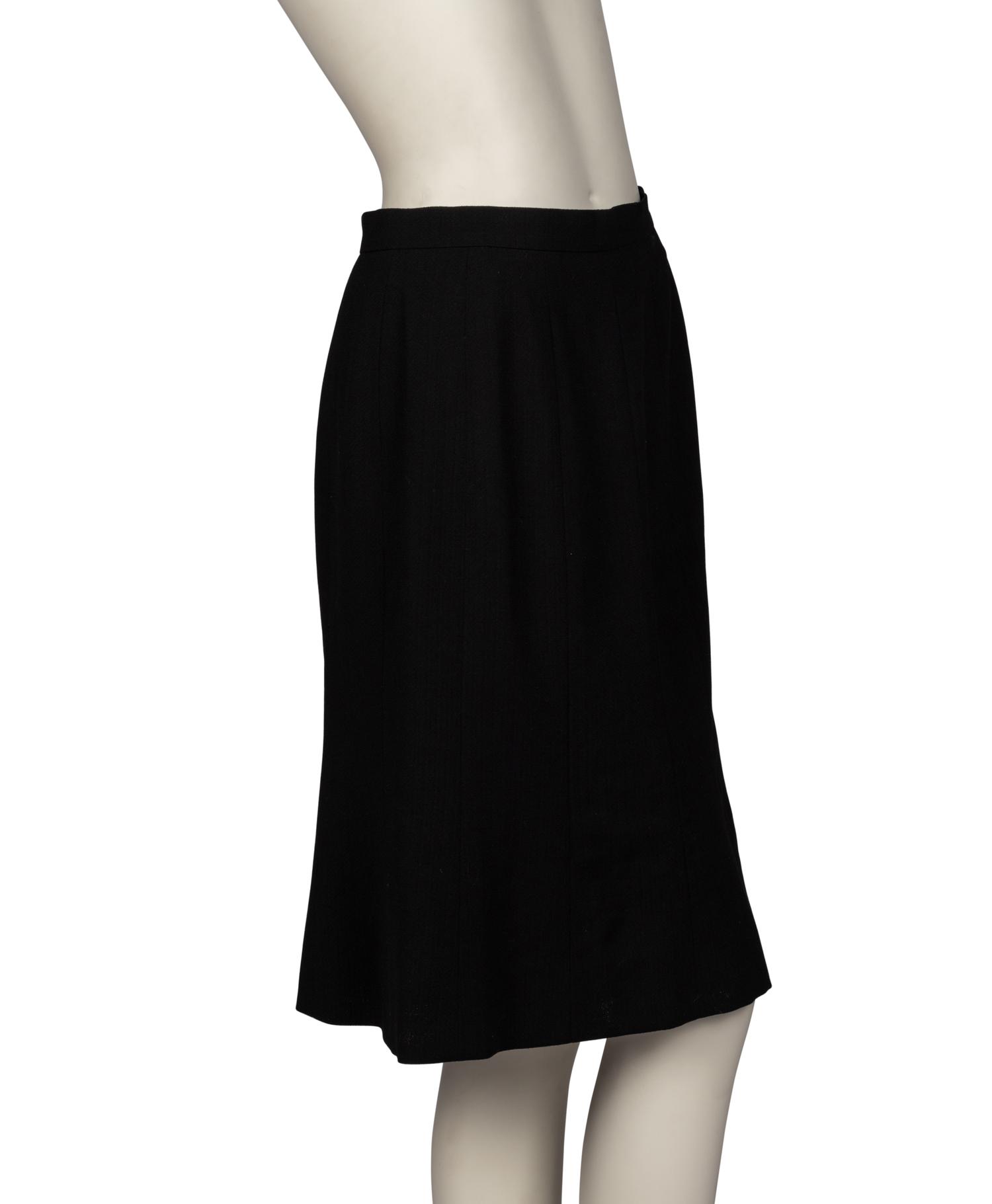Group of Chanel Separates; One Knit Cardigan, One Shirt, One Skirt, One Knit Top