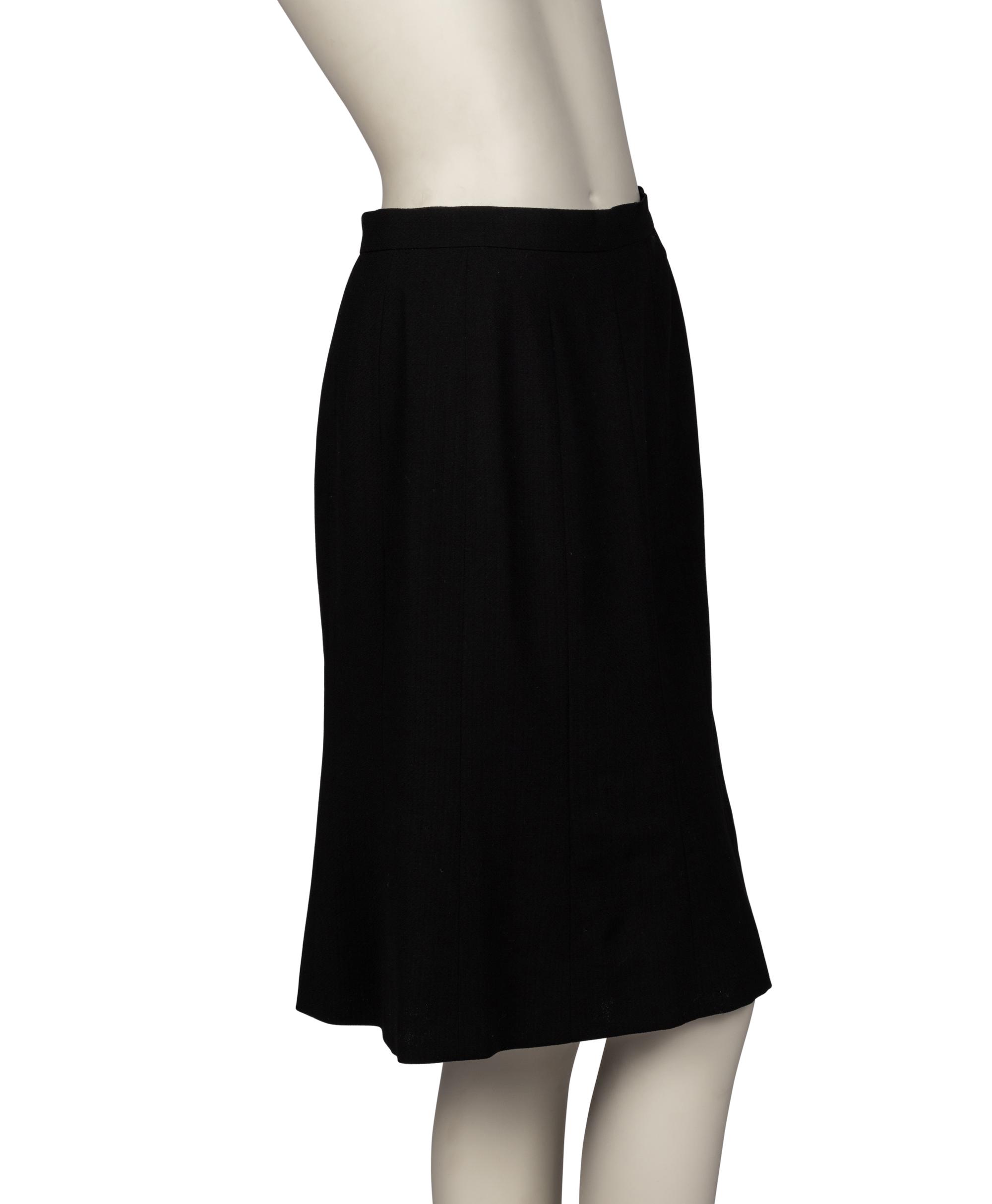 Group of Chanel Separates; One Knit Cardigan, One Shirt, One Skirt, One Knit Top