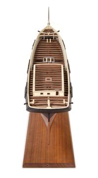 A Model of a Young Mechanic Clipper Ship Height of model 19 1/2 x length 66 inches.