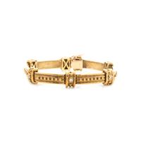 YELLOW GOLD AND DIAMOND BRACELET