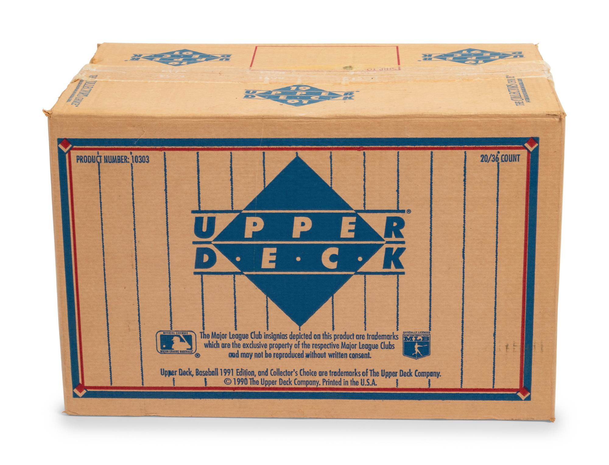 A Case of 1991 Upper Deck Baseball Cards (20 Boxes, Possible Nolan Ryan Autograph Insert)