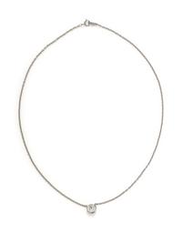 PLATINUM, DIAMOND SOLITAIRE PENDANT