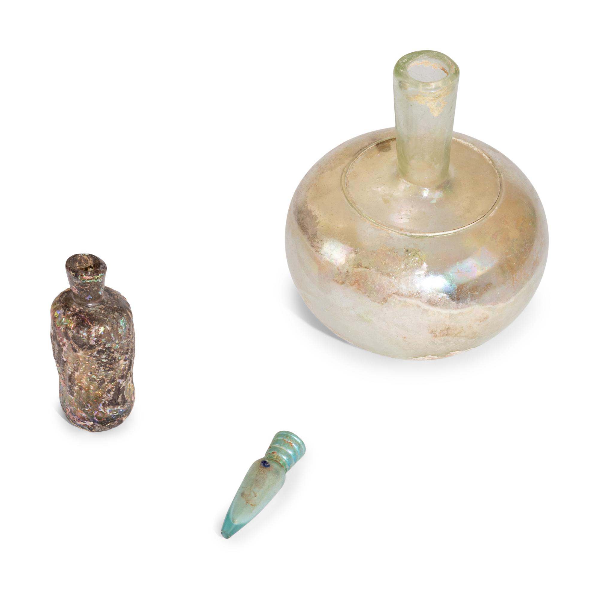 Three Roman and Islamic Glass Vessels