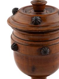 A Treen Covered Tobacco Jar