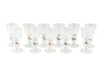 A Group of Continental Glass Stemware