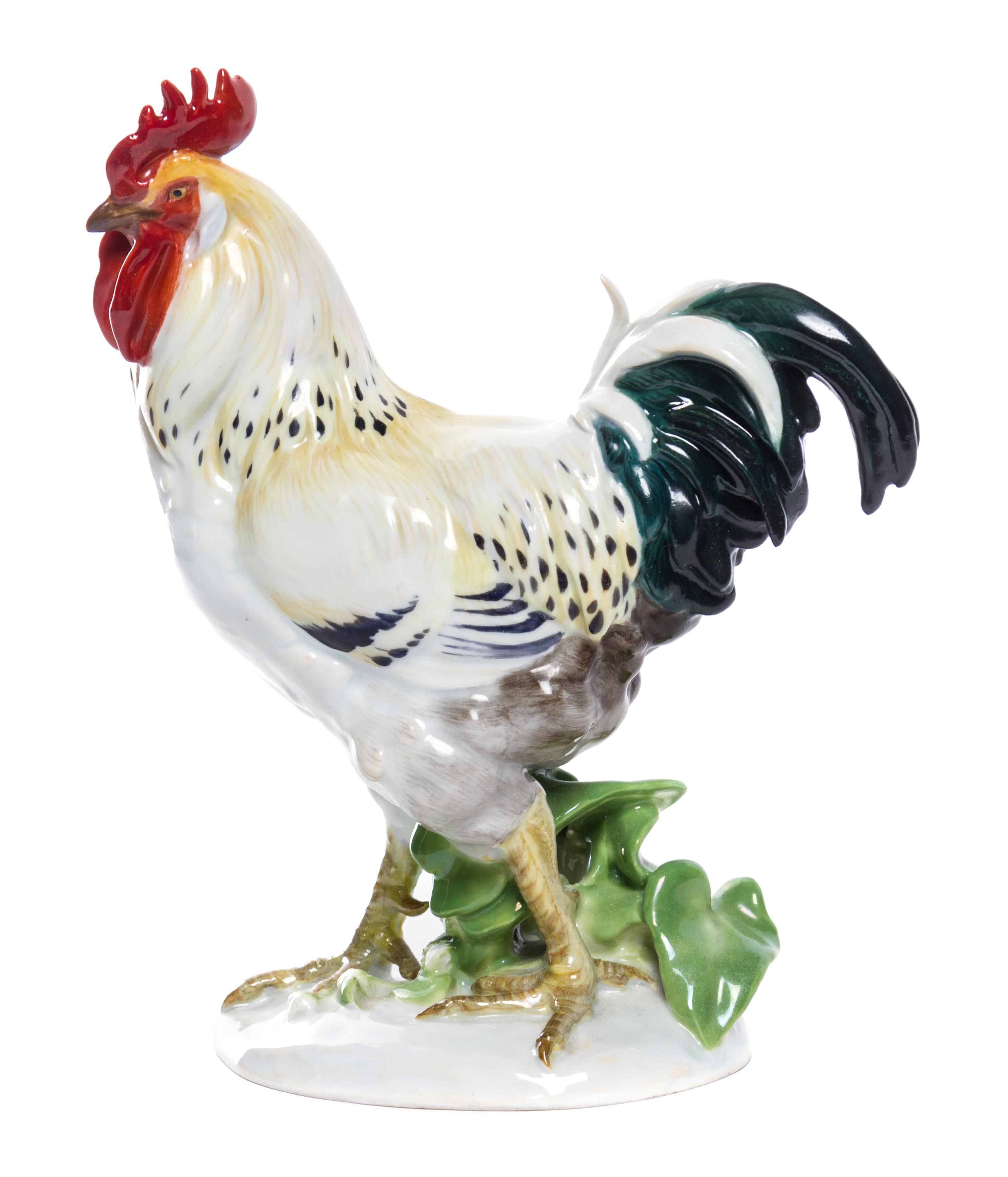 A Meissen Porcelain Ornithological Figure Height 6 7/8 inches. — MODELED BY ERICH HOSEL, EARLY 20TH CENTURY