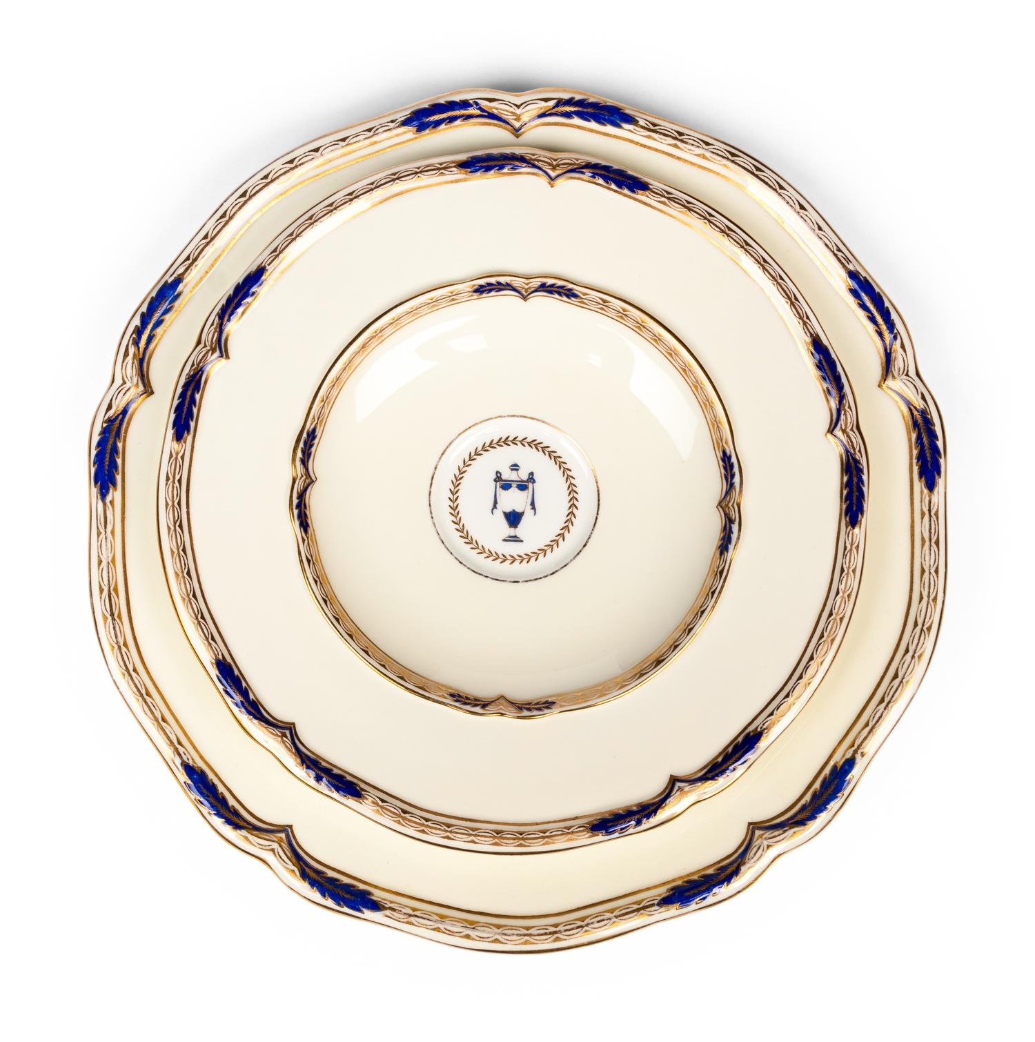 A Minton Porcelain Dinner Service