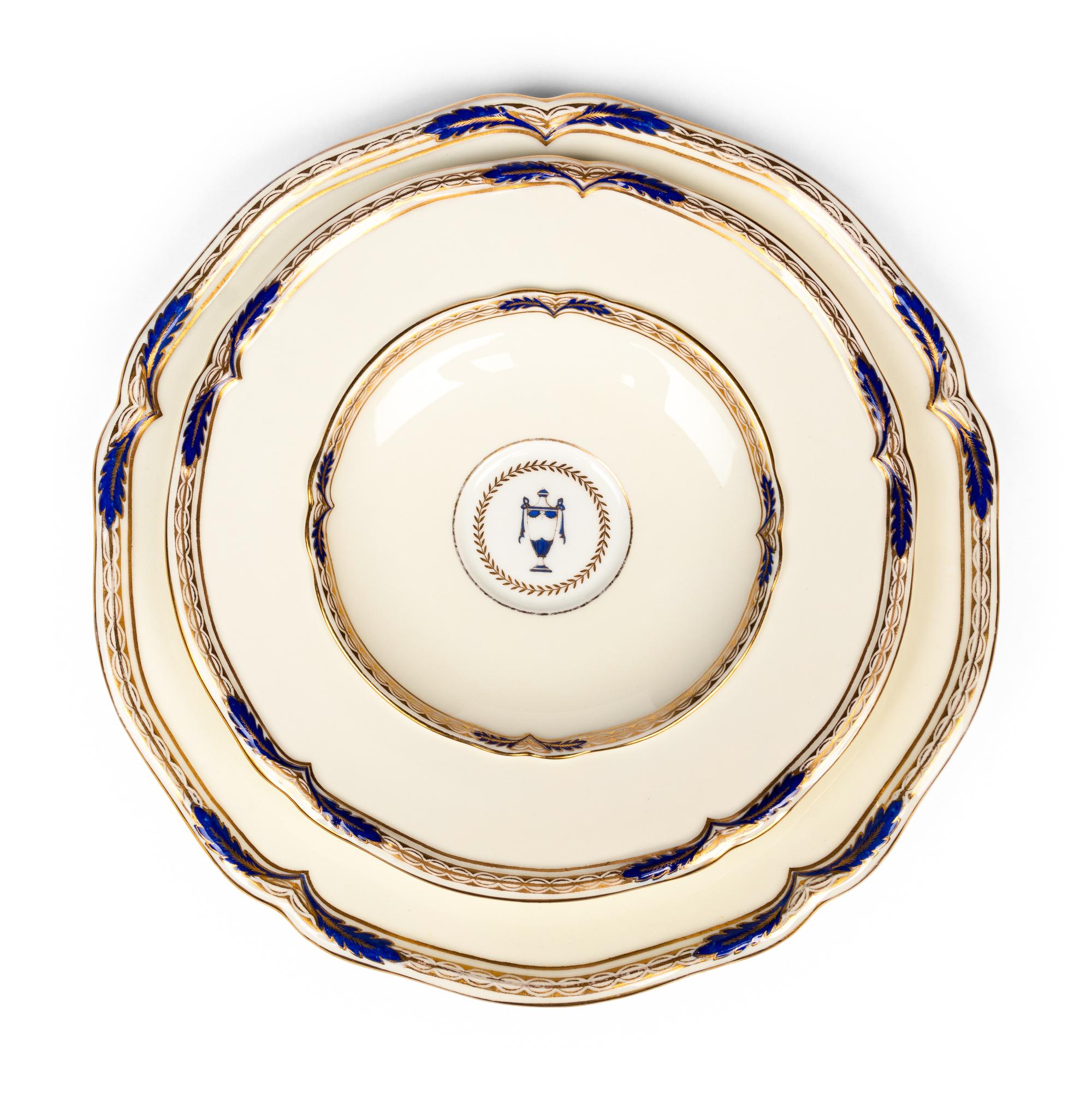 A Minton Porcelain Dinner Service