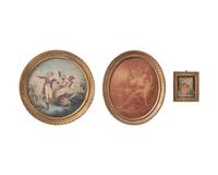 A group of four George III or Regency engravings and drawing, 18th / 19th century