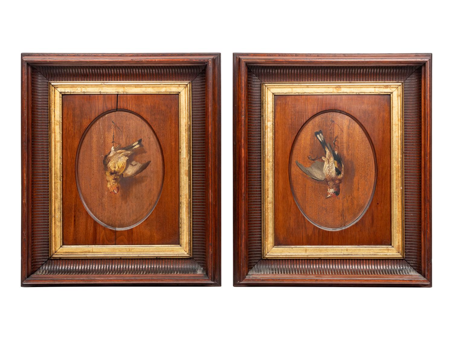 A Pair of Nature Morte Still Lifes Painted on Panels