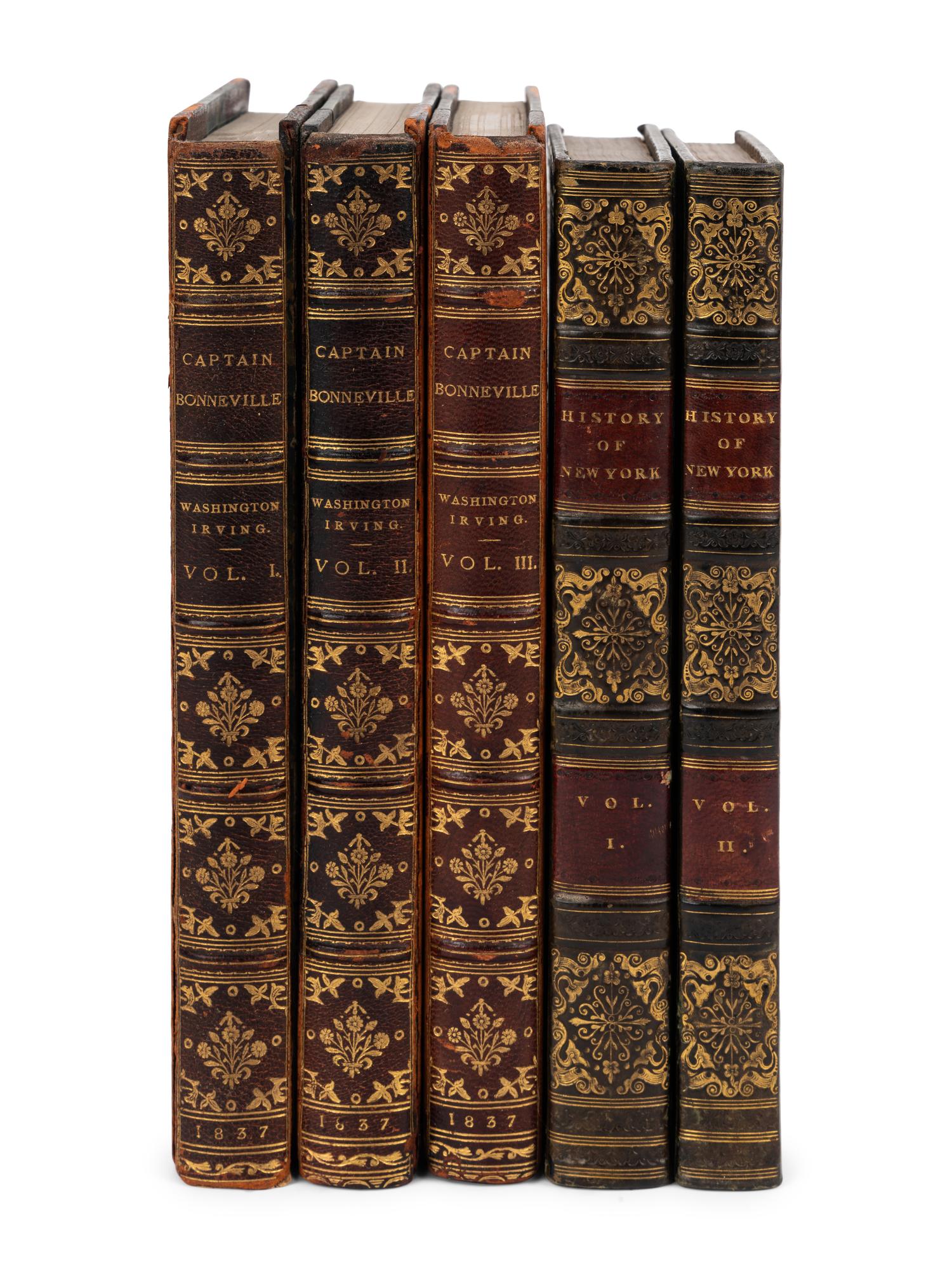 IRVING, Washington. The Adventures of Captain Bonneville. London: Richard Bentley, 1837.