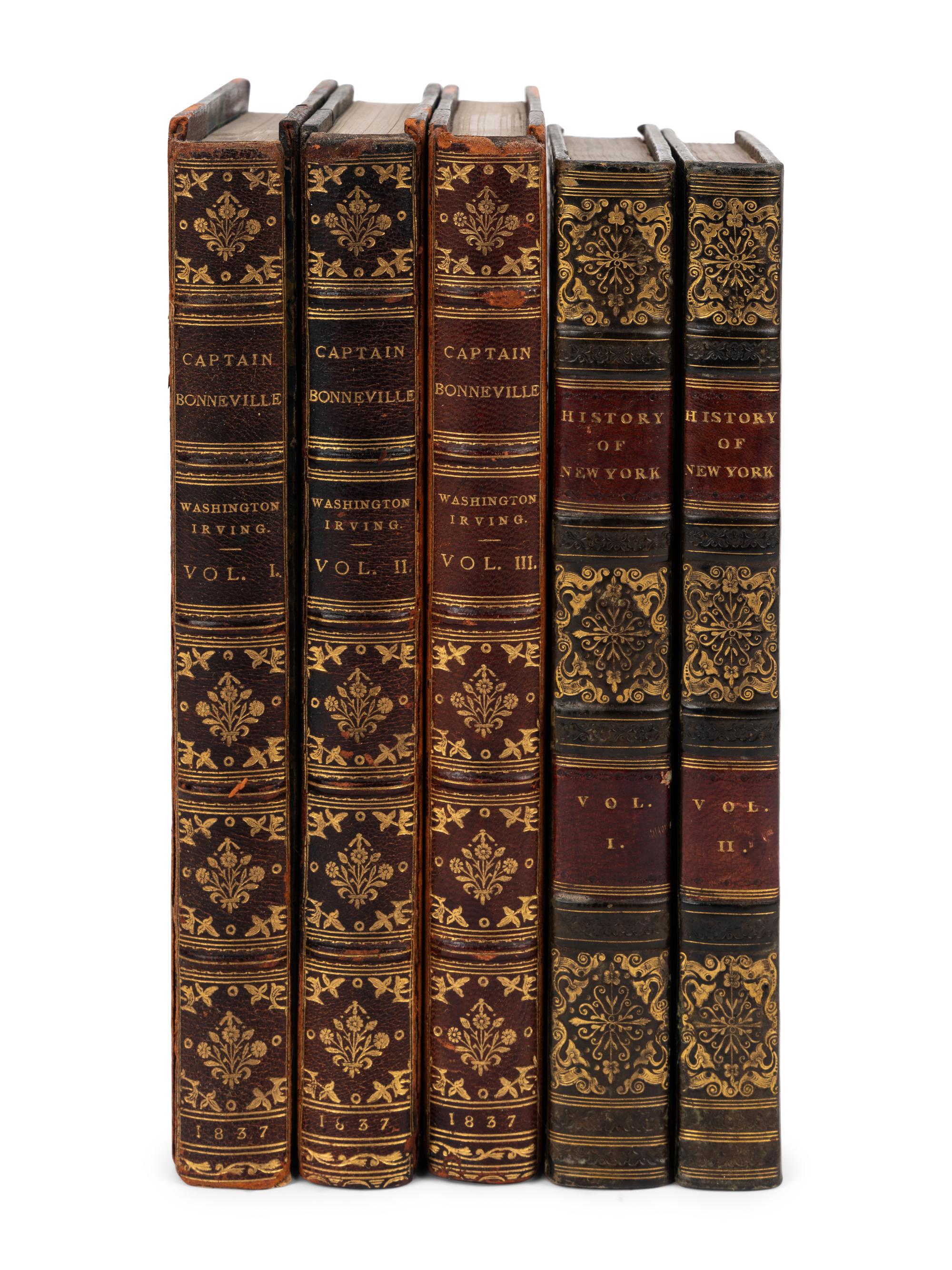 IRVING, Washington. The Adventures of Captain Bonneville. London: Richard Bentley, 1837.