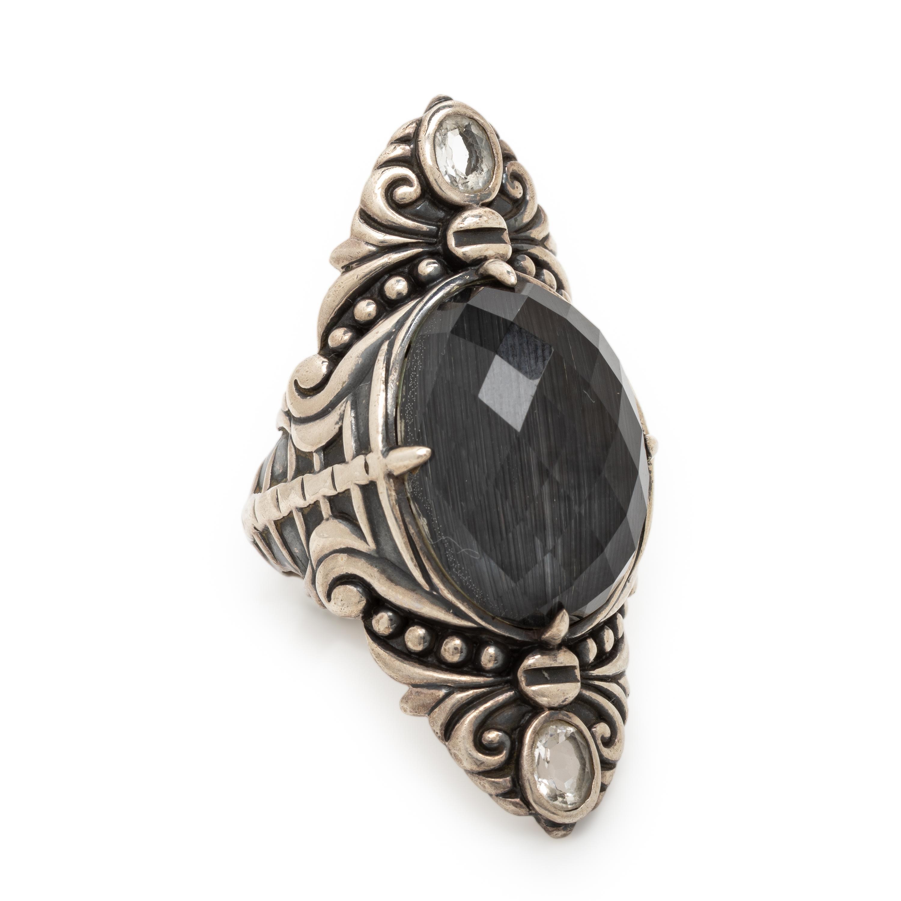 Steven Webster, Crystal and Sterling Silver Ring