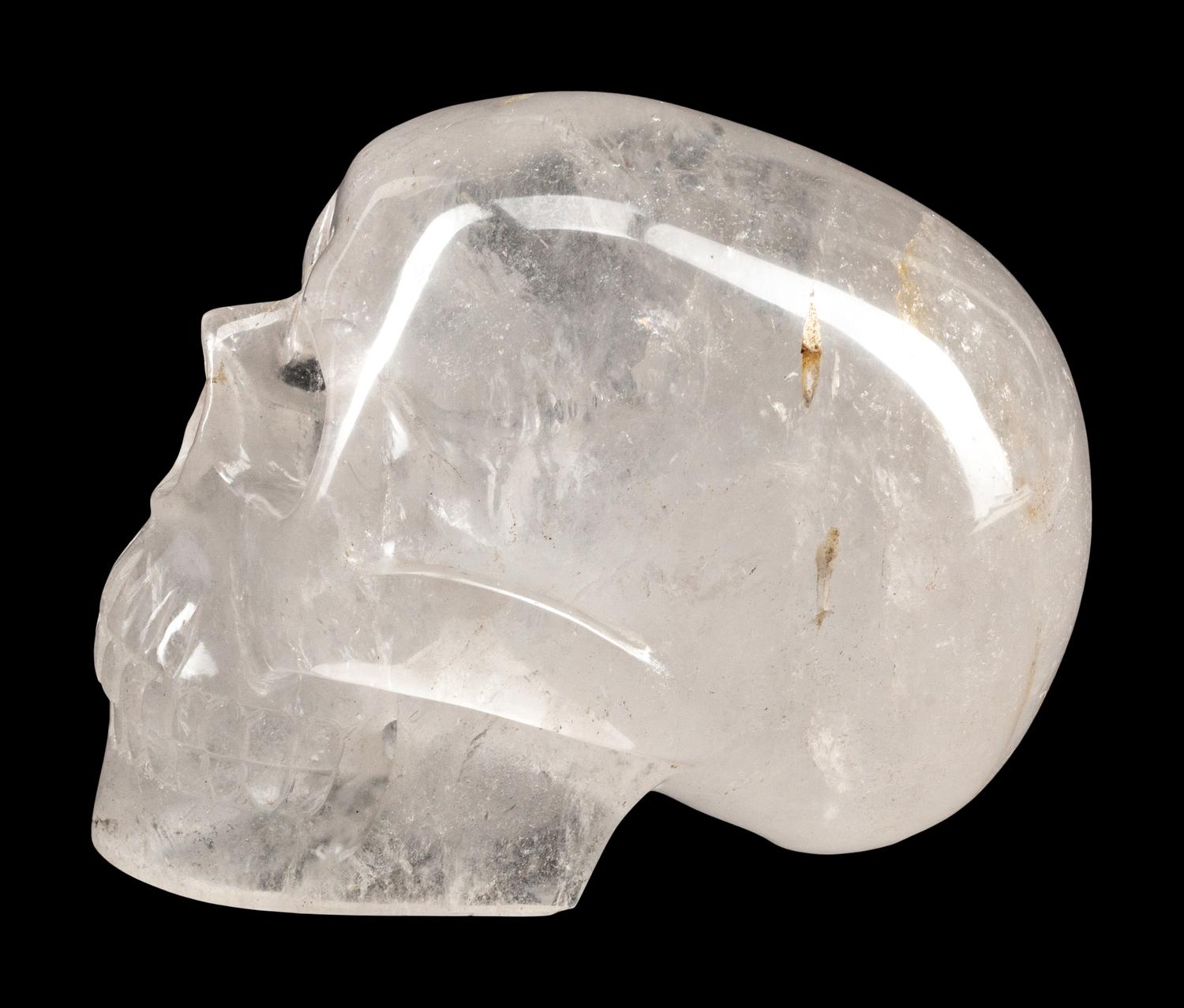 A Large Carved Rock Crystal Model of a Skull