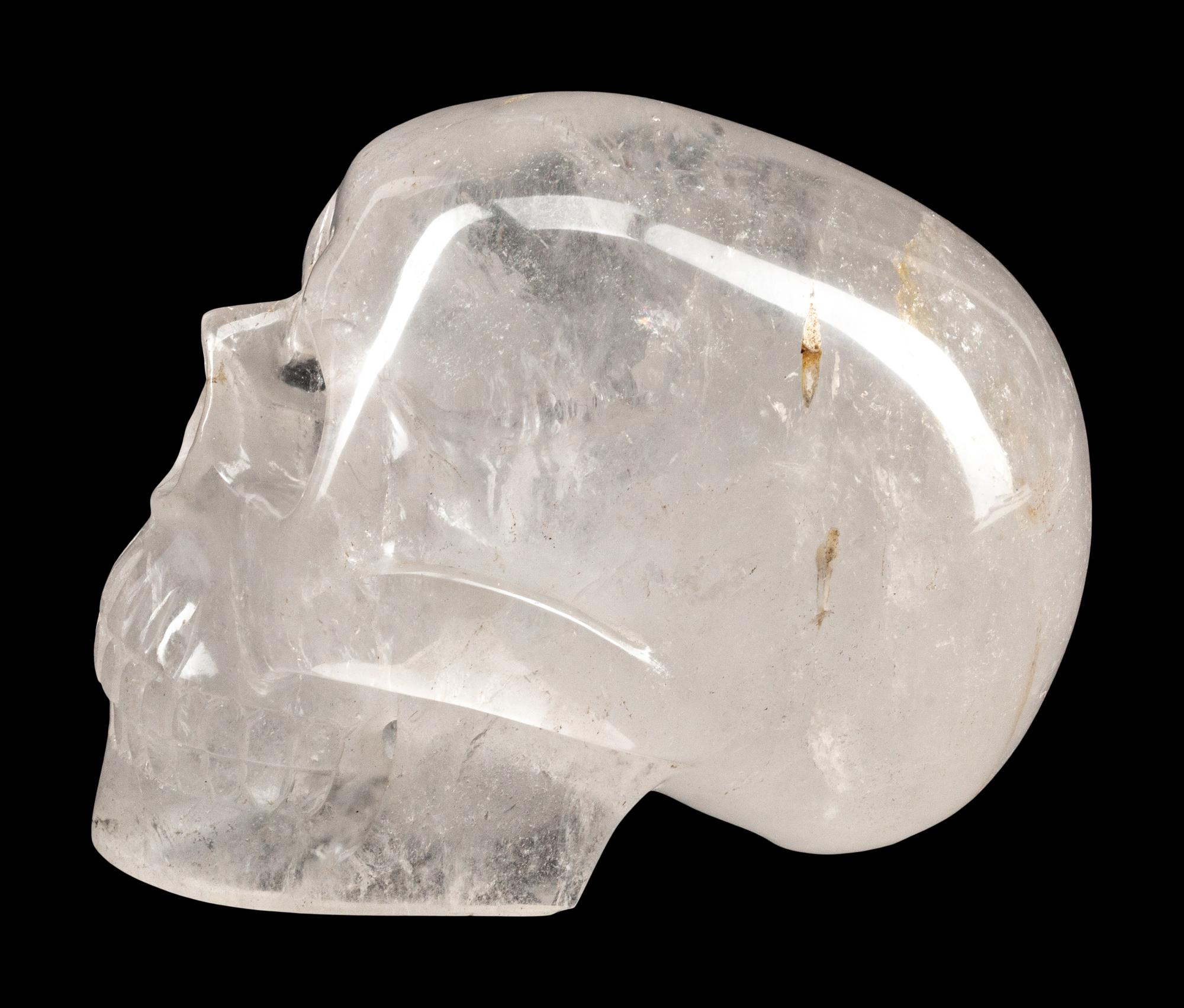 A Large Carved Rock Crystal Model of a Skull