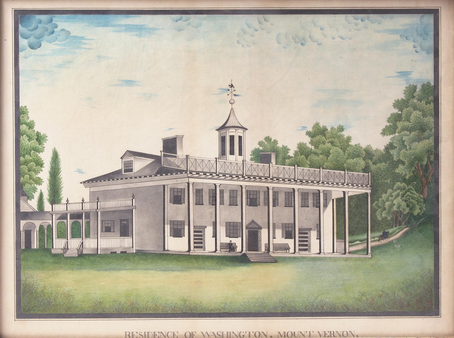 [Americana] [Washington, George] Residence of Washington. Mount Vernon.