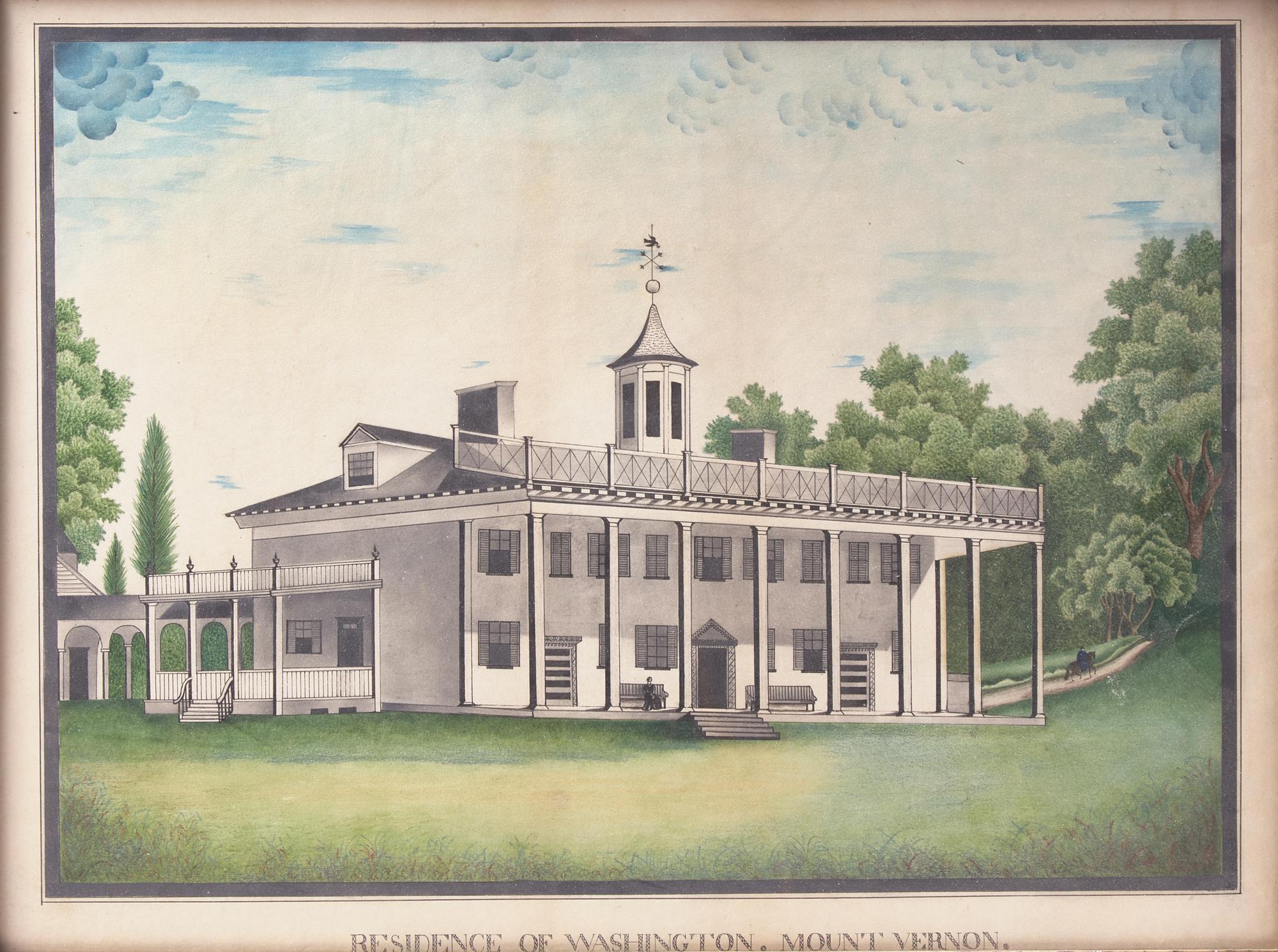 [Americana] [Washington, George] Residence of Washington. Mount Vernon.