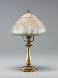 Reverse-Painted Boudoir Table Lamp