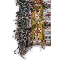 Sioux Beaded Hide Leggings, with Dragonflies