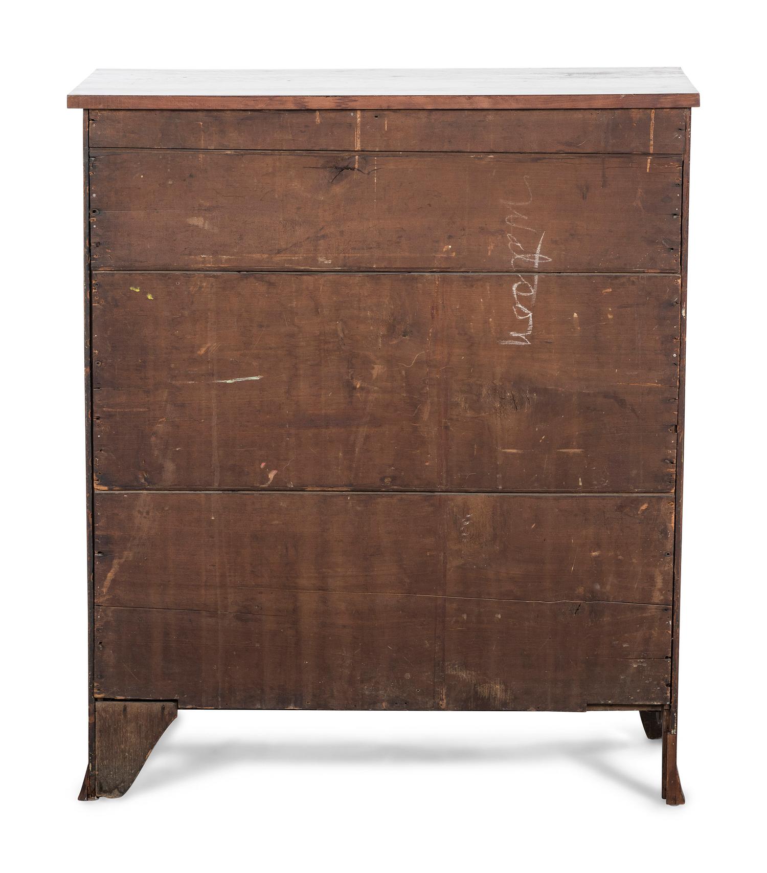 A Federal Cherrywood Inlaid Chest of Drawers