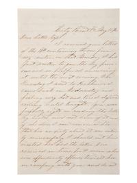 [CIVIL WAR]. War-date letters of Corporal Edwin J. Barden, 7th Regiment Connecticut Volunteer Infantry, combat soldier and later clerk at Headquarters Department of the South, Headquarters X Corps, and Headquarters US Army, Office of Chief Commissary.