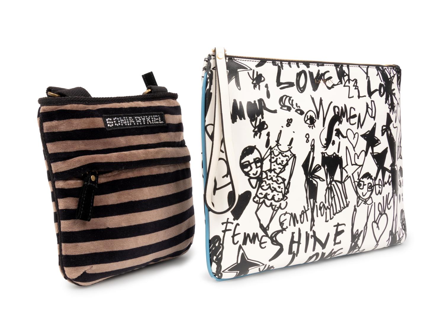 Four Designer Bags, 2000-10s: Yves Saint Laurent, Lanvin & Two Sonia Rykiel