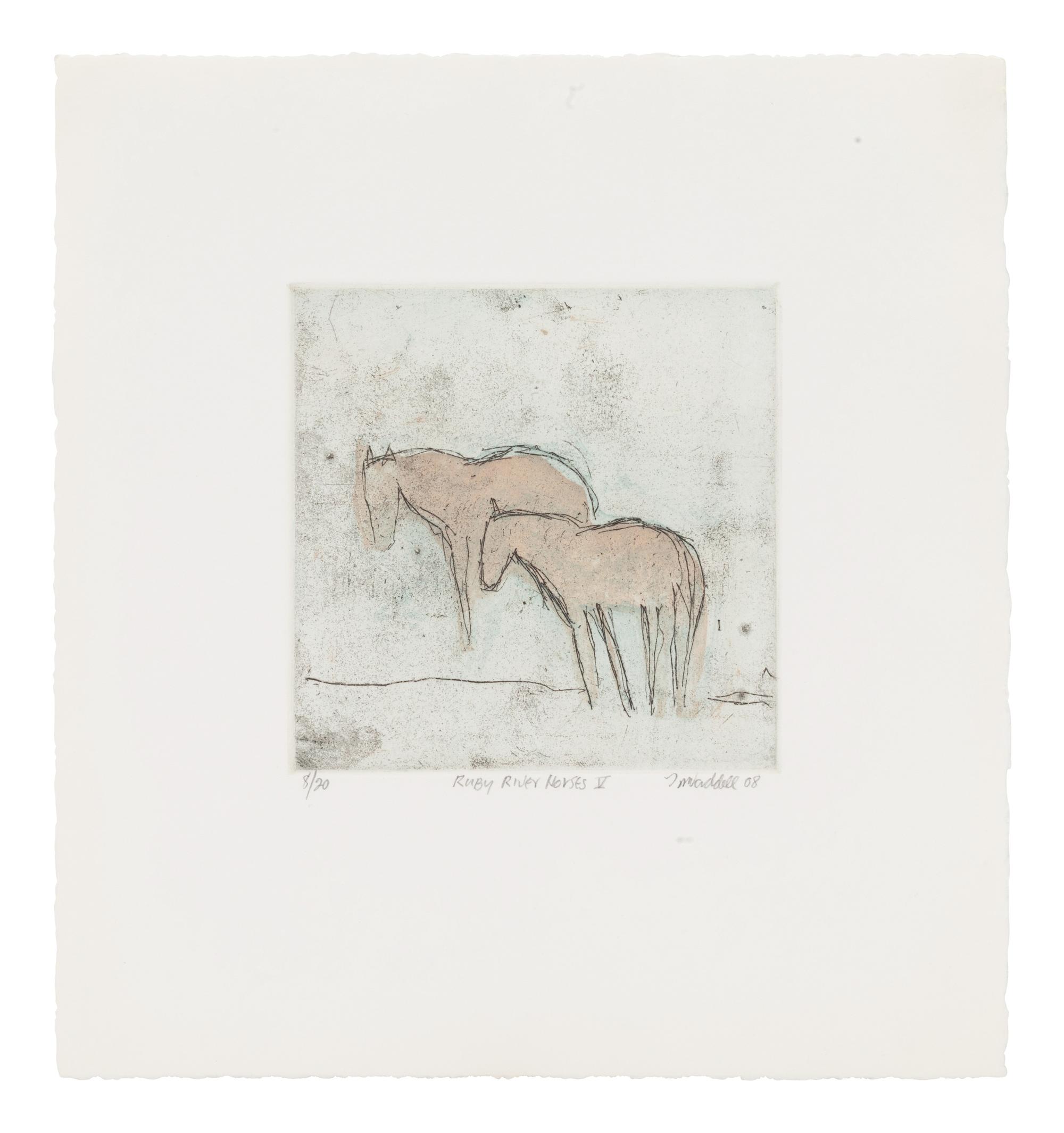 Four Works: Ruby River Horses II, edition 8/20, Ruby River Horses III, edition 9/20, Ruby River Horses IV, edition 8/20, and Ruby River Horses V , edition 8/20, 2008