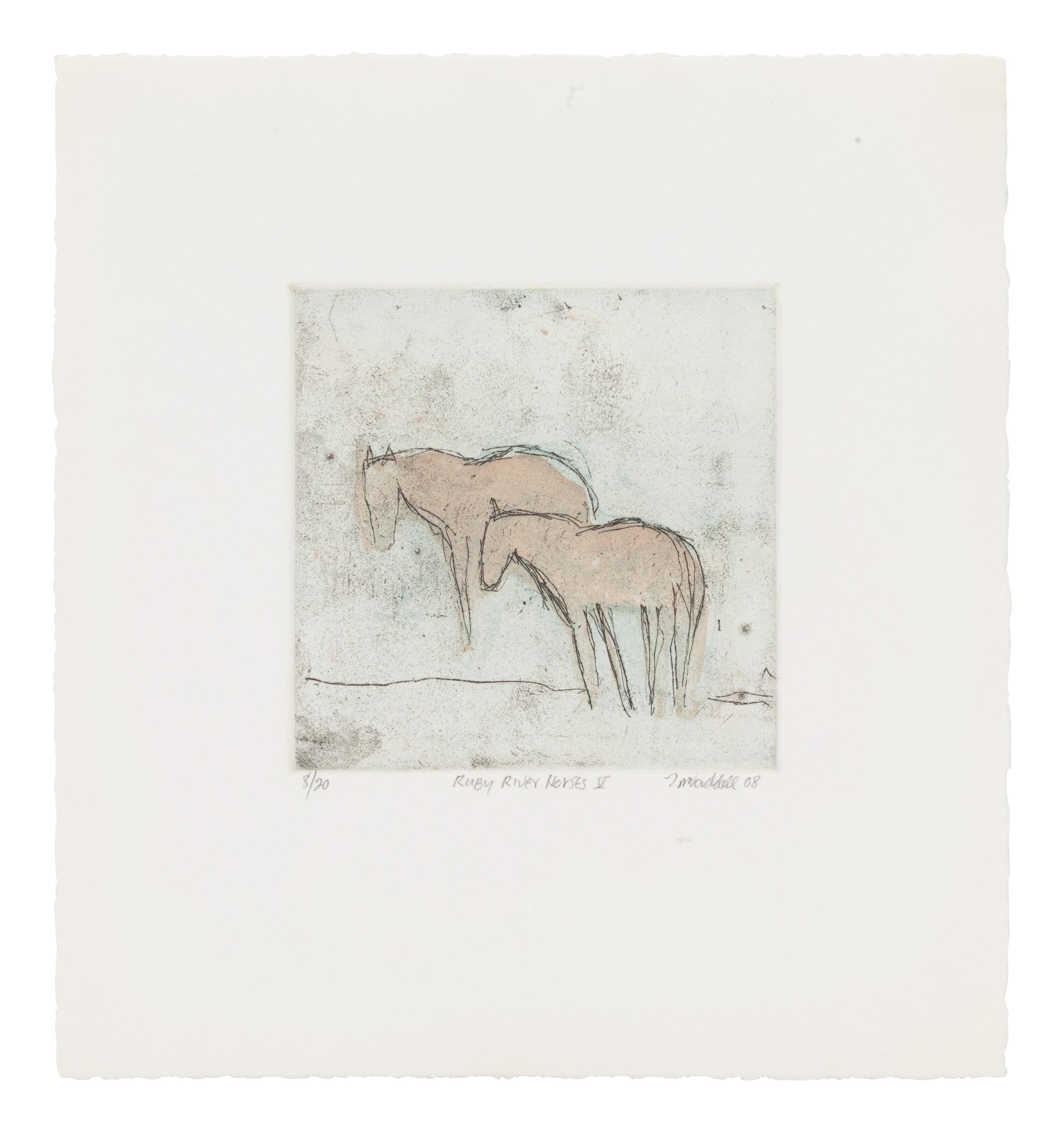 Four Works: Ruby River Horses II, edition 8/20, Ruby River Horses III, edition 9/20, Ruby River Horses IV, edition 8/20, and Ruby River Horses V , edition 8/20, 2008