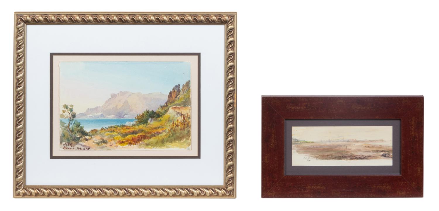 four watercolors, ,