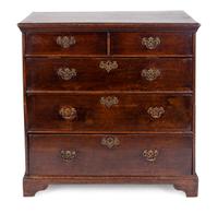 A George I Style Oak Chest of Drawers — 19TH CENTURY