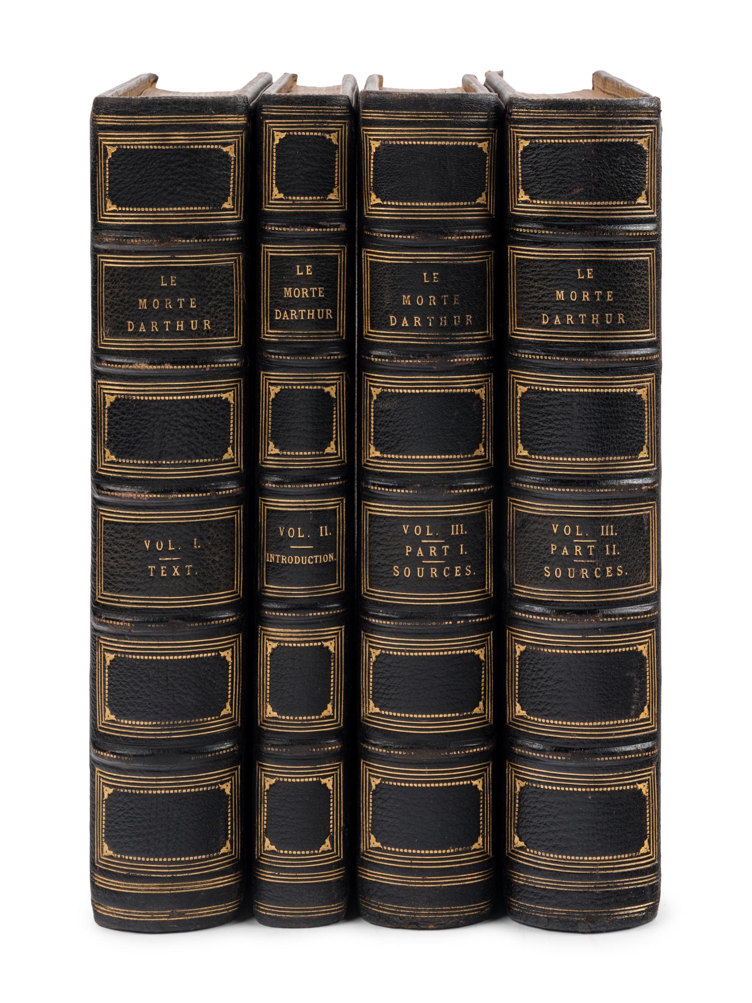 MALORY, Thomas, Sir (d. 1471). Le Morte Darthur by Sir Thomas Malory. The Original Edition of William Caxton now Reprinted and Edited with an Introduction and Glossary by H. Oskar Sommer . With an Essay on Malory's Prose Style by Andrew Lang. London: David Nutt, 1889-1891.