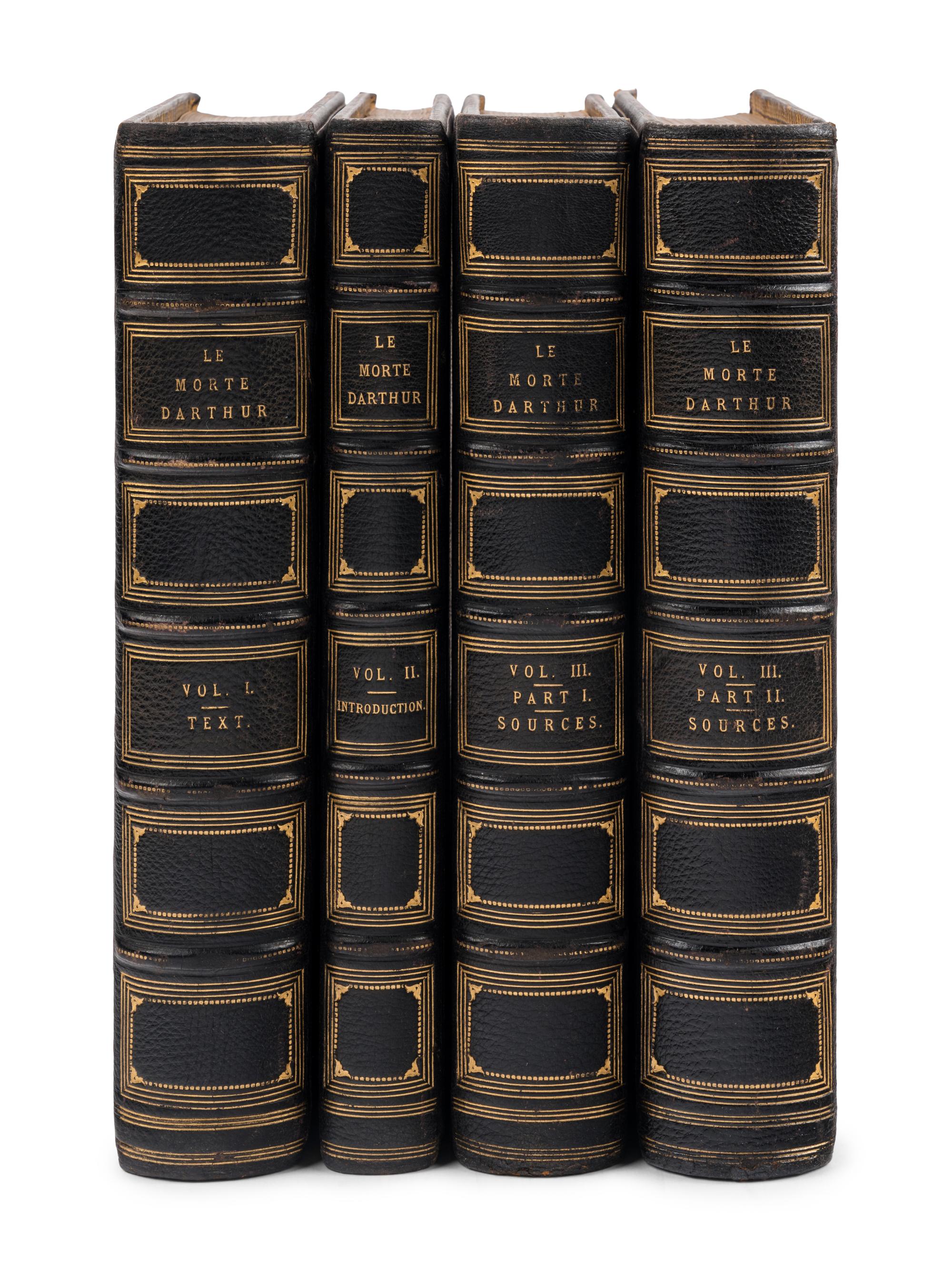 MALORY, Thomas, Sir (d. 1471). Le Morte Darthur by Sir Thomas Malory. The Original Edition of William Caxton now Reprinted and Edited with an Introduction and Glossary by H. Oskar Sommer . With an Essay on Malory's Prose Style by Andrew Lang. London: David Nutt, 1889-1891.